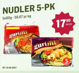 Holdbart NUDLER 5-PK tilbud