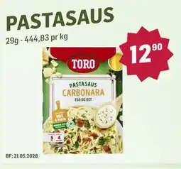 Holdbart PASTASAUS tilbud