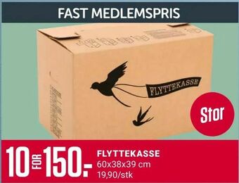 Europris FLYTTEKASSE tilbud