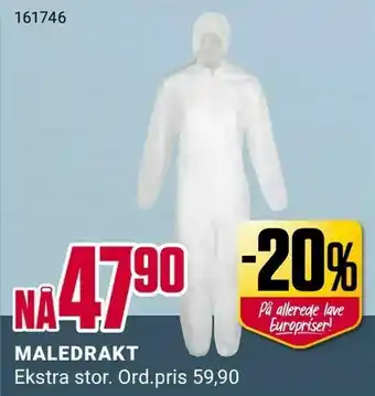 Europris Maledrakt tilbud