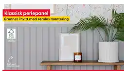 Rusta Klassisk perlepanel tilbud