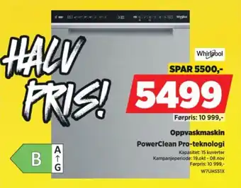 Whirlpool Oppvaskmaskin