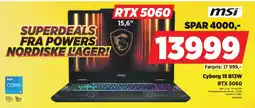 POWER msi Cyborg 15 B13W RTX 5060 tilbud