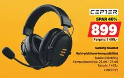 POWER Cep1er Gaming headset tilbud
