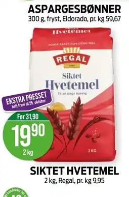 Kiwi Regal Siktet Hvetemel tilbud