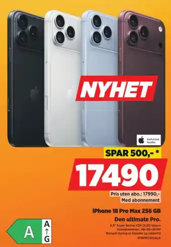 IPhone 18 Pro Max 256 GB