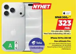 POWER iPhone 18 Pro 256 GB tilbud