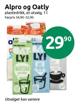 Joker Alpro og Oatly plantedrikk tilbud