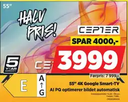 POWER Cepter 55" 4K Google Smart-TV tilbud