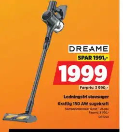 POWER Dreame ledningsfri støvsuger tilbud