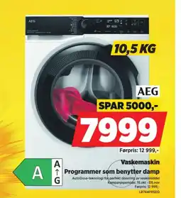 POWER AEG Vaskemaskin tilbud