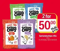 Coop Extra Sørlandschips rifla tilbud