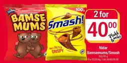 Coop Extra Nidar BamseMums/Smash tilbud