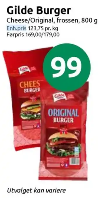 Gilde Burger Cheese/Original
