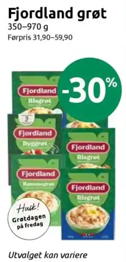 Joker Fjordland grøt tilbud