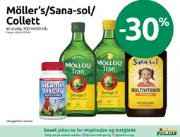 Joker Möller's/Sana-sol/Collett tilbud