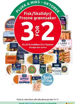 Joker Fisk/Skalldyr/Frosne grønnsaker tilbud