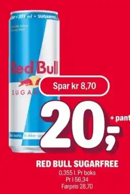 Coop Extra Red Bull Sugarfree tilbud