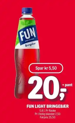 Coop Extra Fun Light Bringebær tilbud