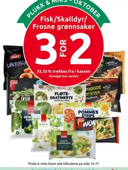 Joker Fisk/Skalldyr/Frosne grønnsaker tilbud
