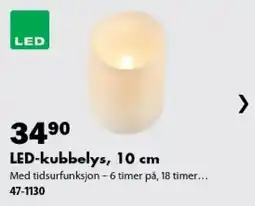 Biltema LED-kubbelys tilbud