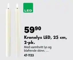 Biltema Kronelys LED tilbud