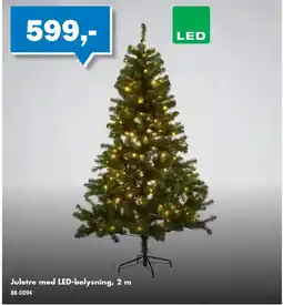 Biltema Juletre med LED-belysning tilbud