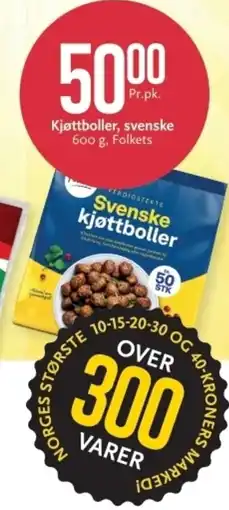 CC Mat Folkets kjøttboller tilbud