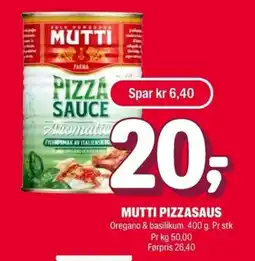 Coop Extra Mutti pizzasaus tilbud