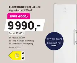 ELON Electrolux Excellence Fryssekap XUE7DW1 tilbud