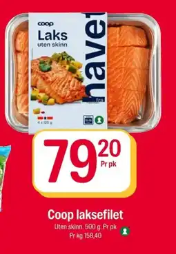 Coop Extra Coop laksefilet tilbud
