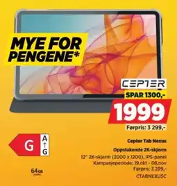POWER Cepter Tab Nexus tilbud