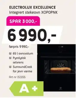 ELON Electrolux Excellence Integrert stekeovn XOPOPNK tilbud