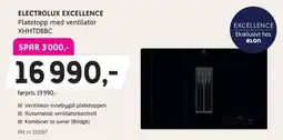 ELON Electrolux Excellence Platetopp med ventilator XHHT08BC tilbud