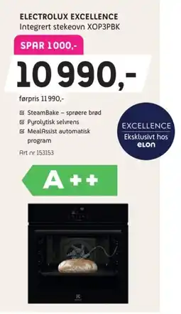 ELON Electrolux Excellence integrert stekeovn XOP3PBK tilbud