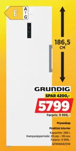 POWER Grundig Fryssekap tilbud