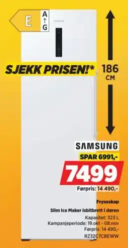 POWER Samsung Fryssekap tilbud