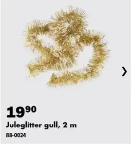 Biltema Juleglitter gull tilbud