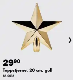 Biltema Toppstjerne, 20 cm, gull tilbud