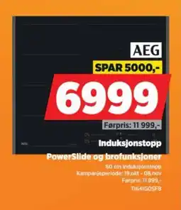 POWER Aeg induksjonstopp tilbud