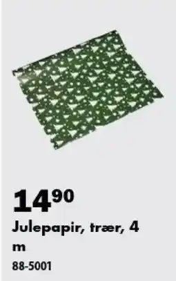 Biltema Julepapir, trær tilbud