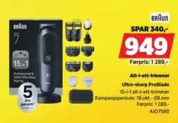 POWER Braun alt-i-ett-trimmer tilbud