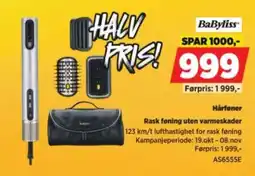 POWER BaByliss Hårføner tilbud