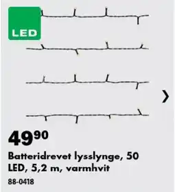 Biltema Batteridrevet lysslynge tilbud