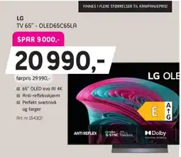ELON LG TV 65" - OLED65C65LA tilbud
