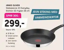 ELON Jamie Oliver Stekepanne JO Everyday Kitchen SS Frypan 28 cm tilbud