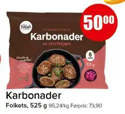 Spar KARBONADER tilbud
