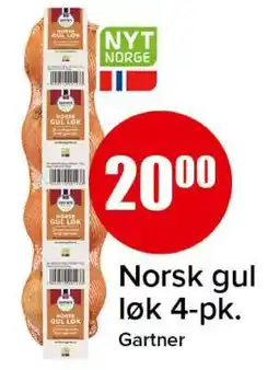 Spar Norsk gul løk 4-pk tilbud