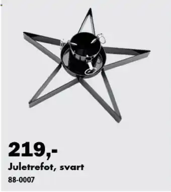 Juletre fot, svart