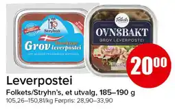 Spar LEVERPOSTEI tilbud